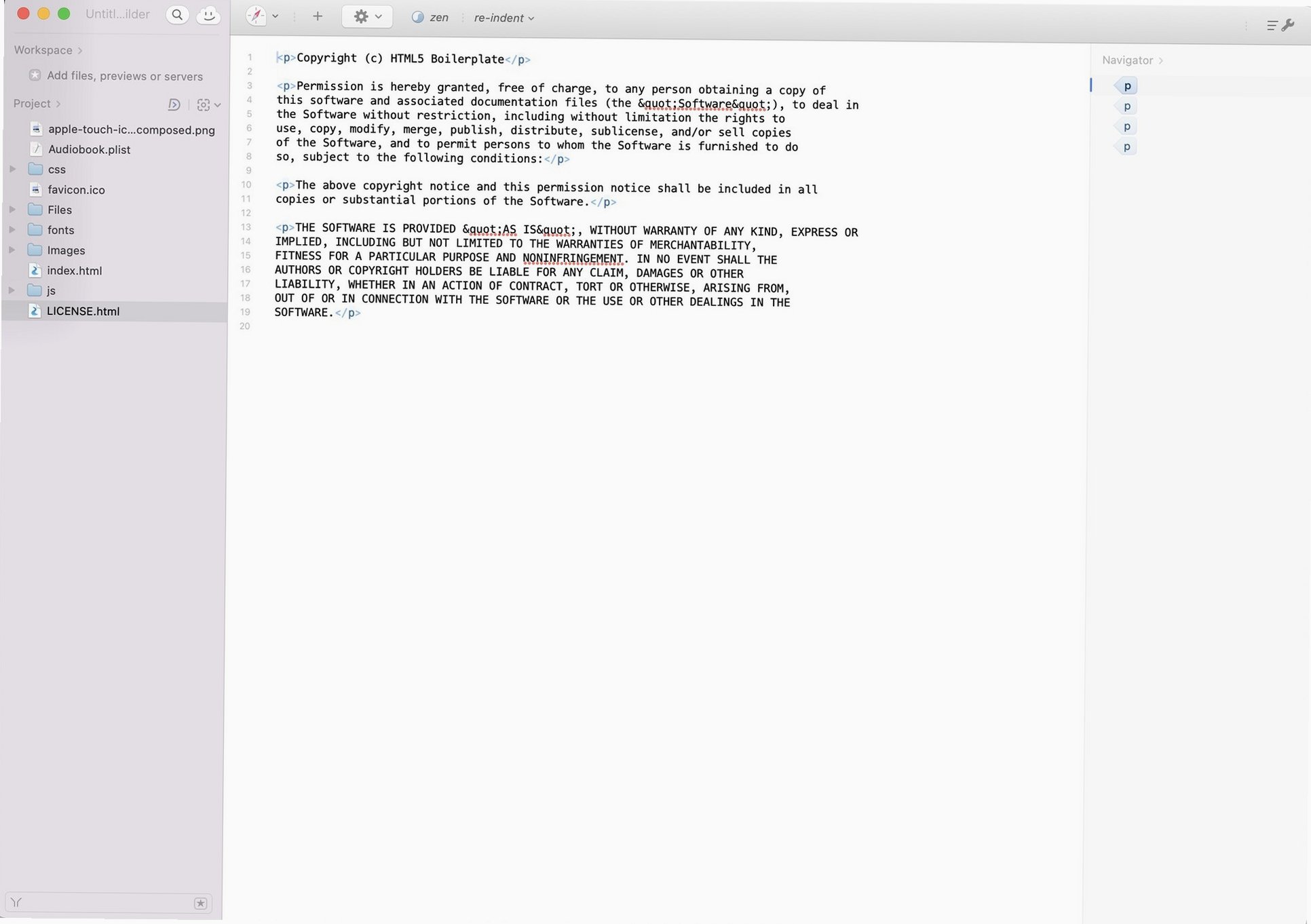 Espresso for Mac版(网页编辑器)截图1