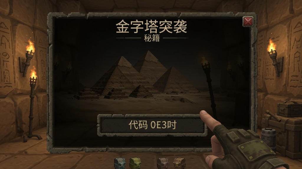 金字塔突袭 秘籍界面 输入代码