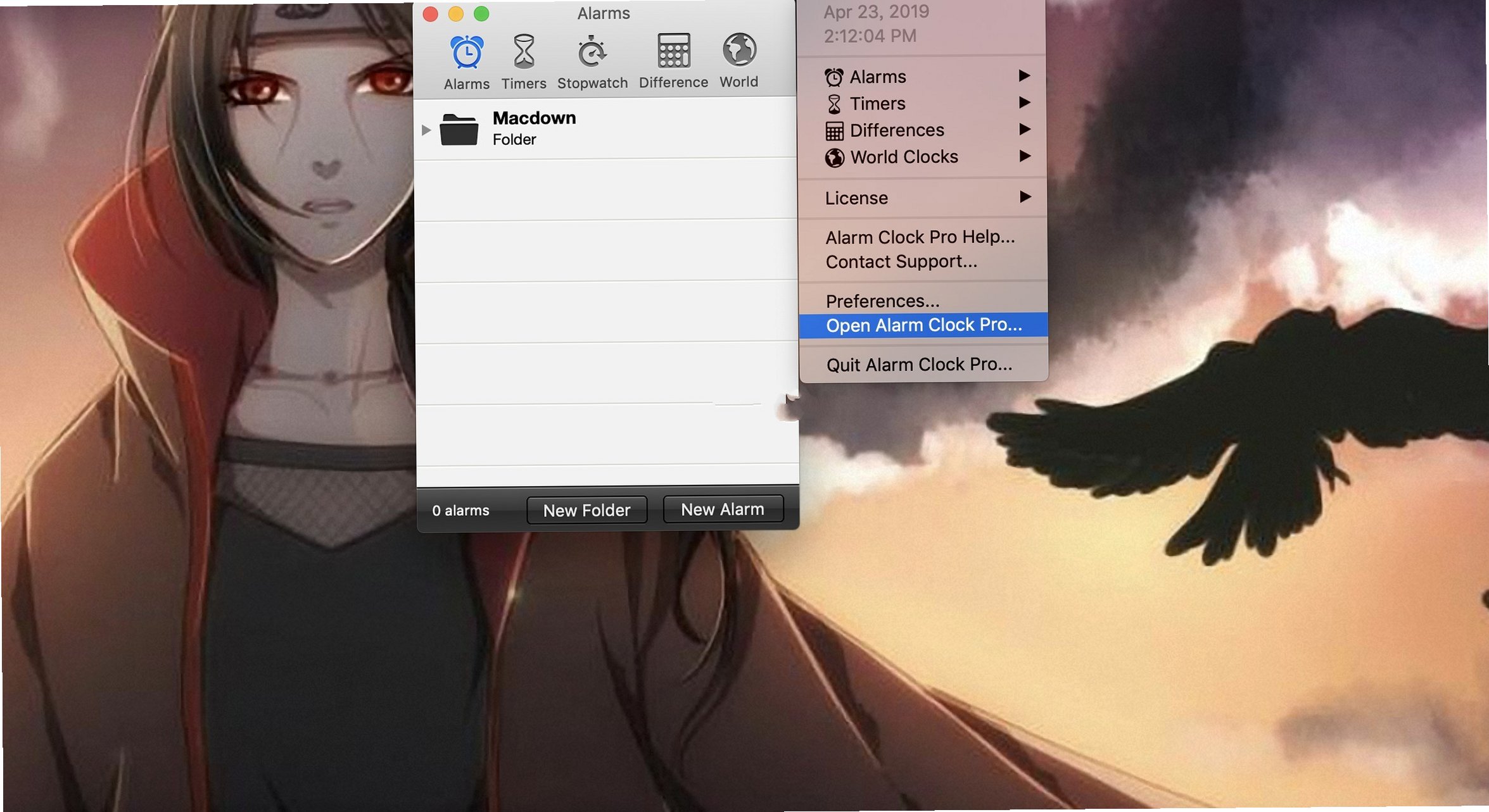 Alarm Clock Pro for Mac(闹钟管理工具)截图1