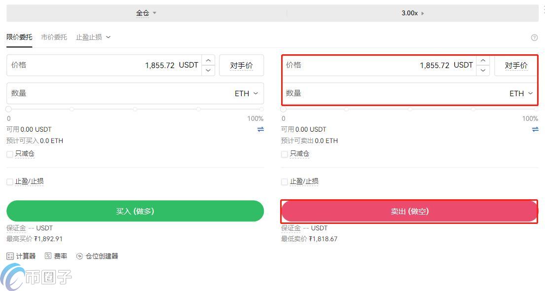 以太坊合约交易技巧 止损设置示意图
