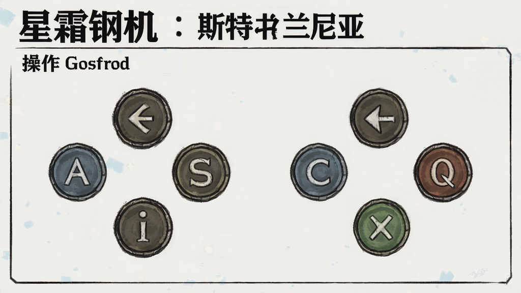 星霜钢机:斯特兰尼亚 操作按键 示意图