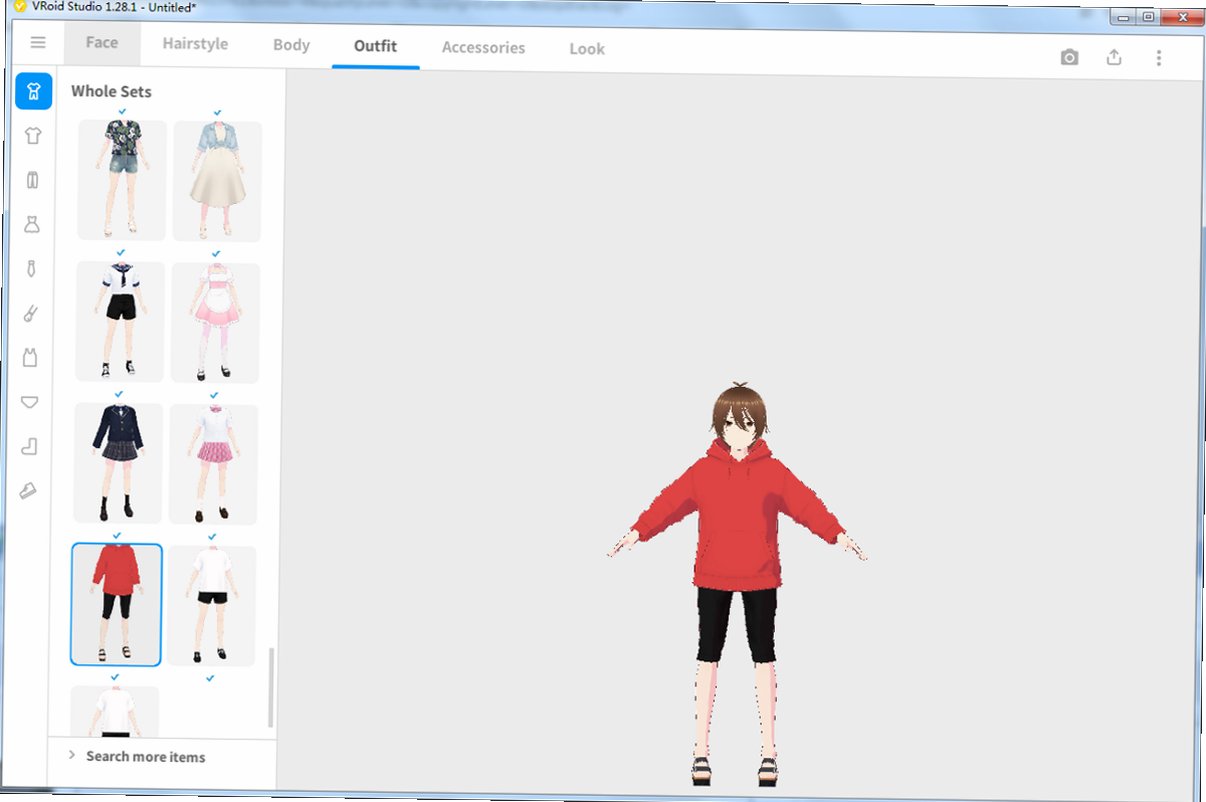 VRoid Studio Mac版 免费二次元VTuber虚拟形象3D角色制作工具截图1