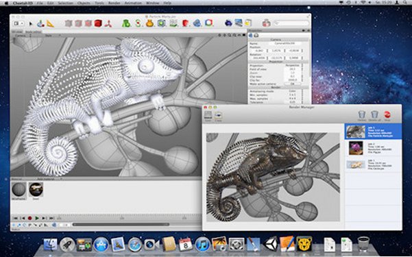 Cheetah3D Mac版 Mac原生轻量3D建模动画渲染软件截图3