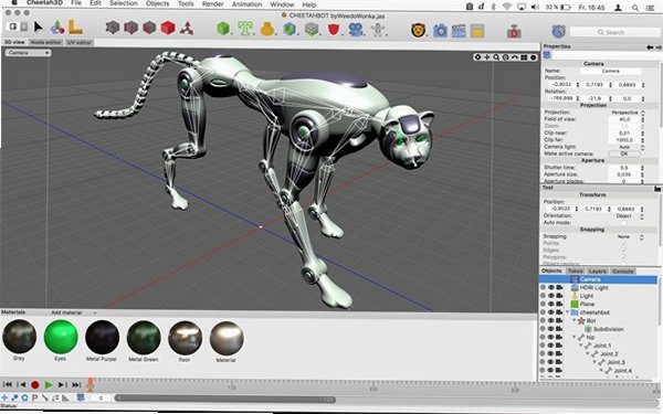 Cheetah3D Mac版 Mac原生轻量3D建模动画渲染软件截图1