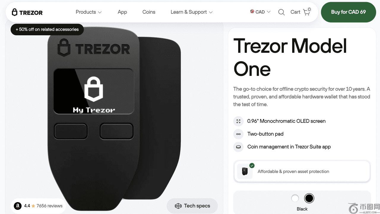 ��Ǯ��ʹ�÷���ͼʾ��Trezor Suite����