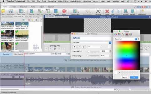 VideoPad Professional for Mac(视频编辑器)截图2