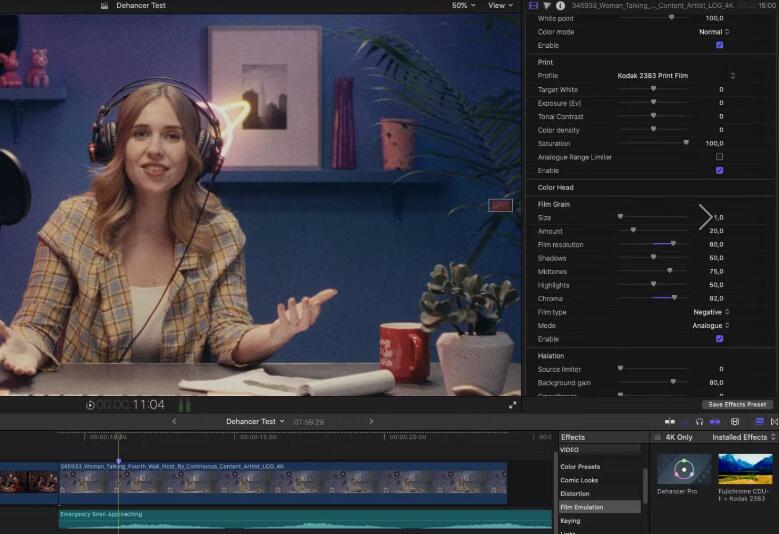 FCPX电影色彩分级调色插件 Dehancer Pro for Mac截图1