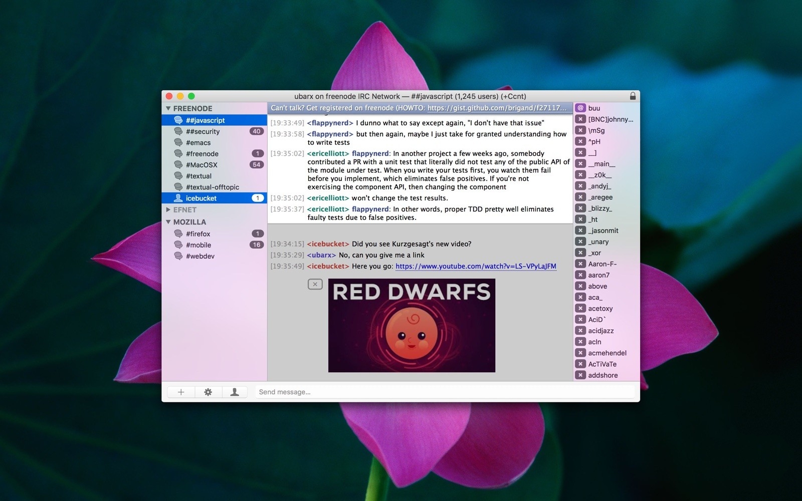 Textual for Mac(IRC客户端)截图2