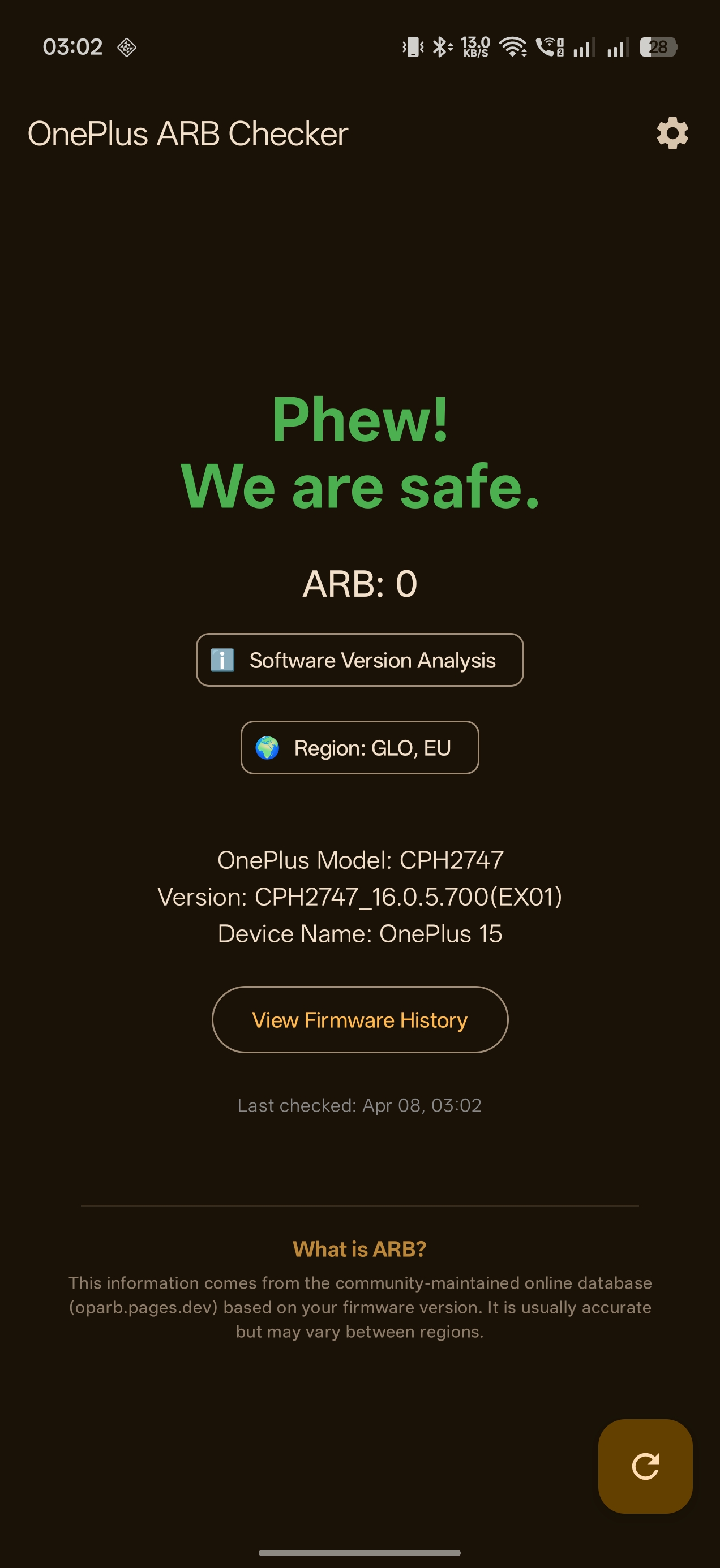 OnePlus ARB Checker免费下载官方正版1.7.3截图1