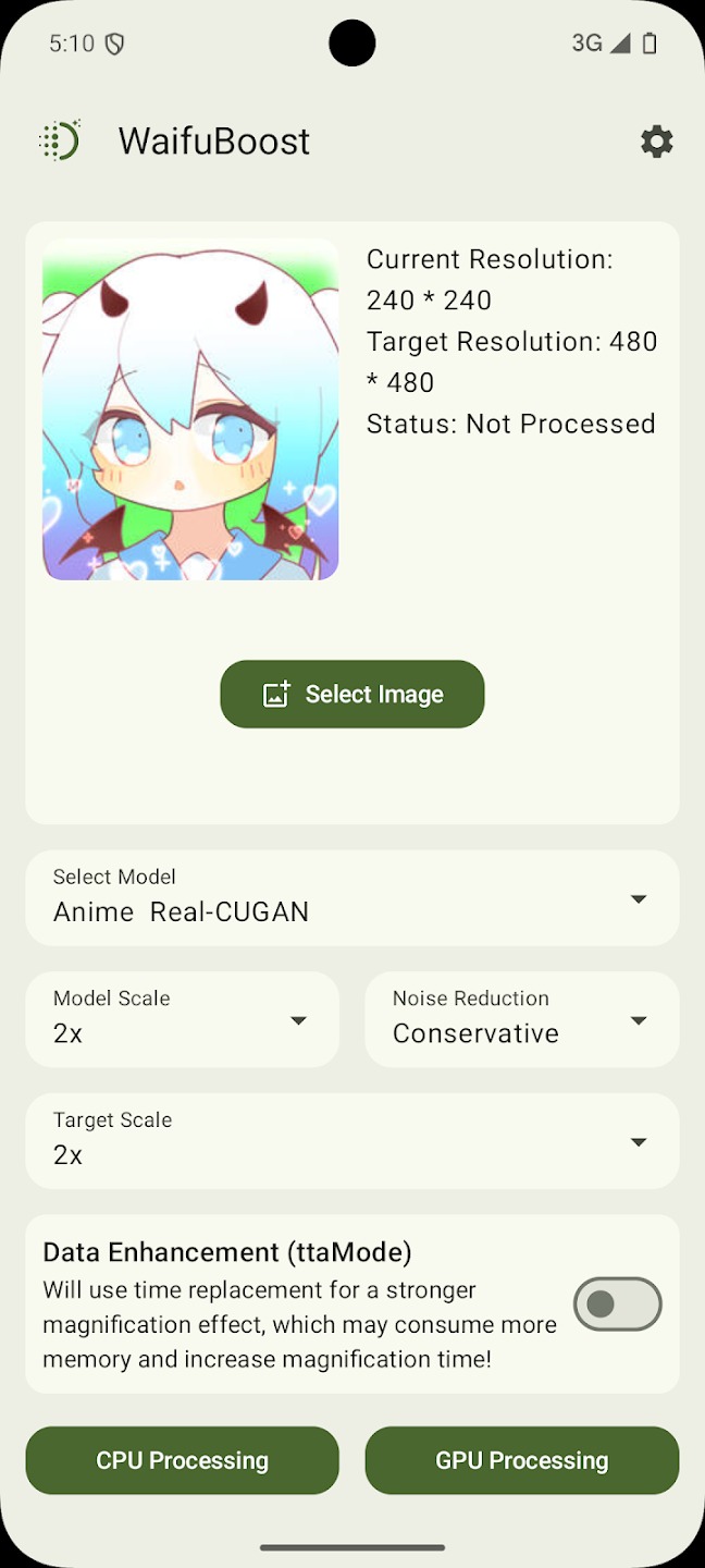 WaifuBoost软件官方免费版1.0.0安卓版截图0