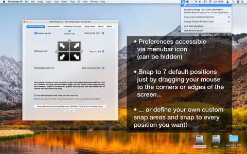 BetterSnapTool for mac(窗口管理软件) BetterSnapTool for mac(窗口管理软件)