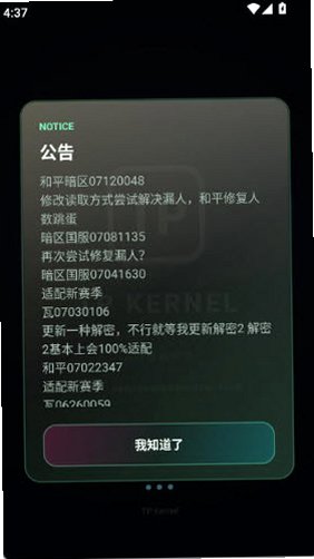 tpkernel内核无畏契约手游最新版5.2截图0