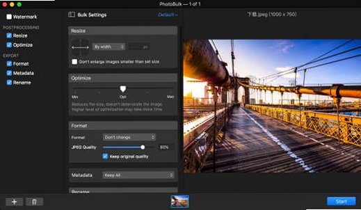PhotoBulk for Mac(批量图片处理工具)截图1