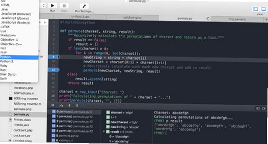 CodeRunner Mac版 轻量多语言代码编辑器截图1