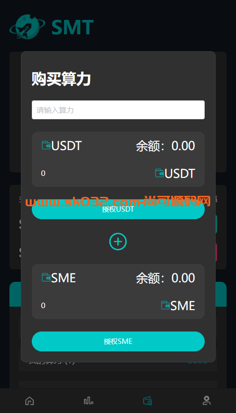 SMT币钱包资产与风险提示插画