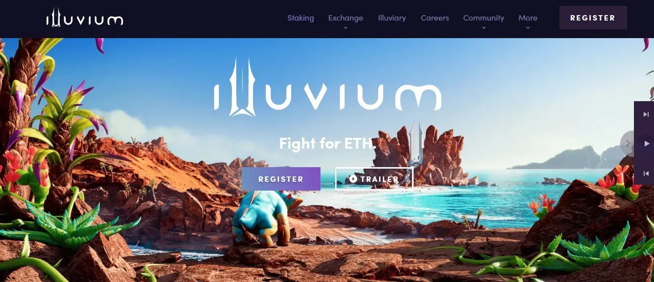 IMX币生态游戏场景,包含Illuvium和Gods Unchained游戏画面