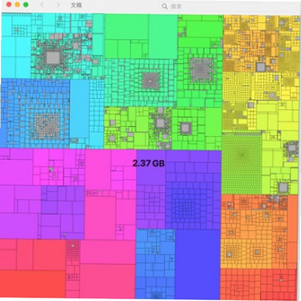 Disk Graph Mac版 环形可视化磁盘空间分析工具截图1
