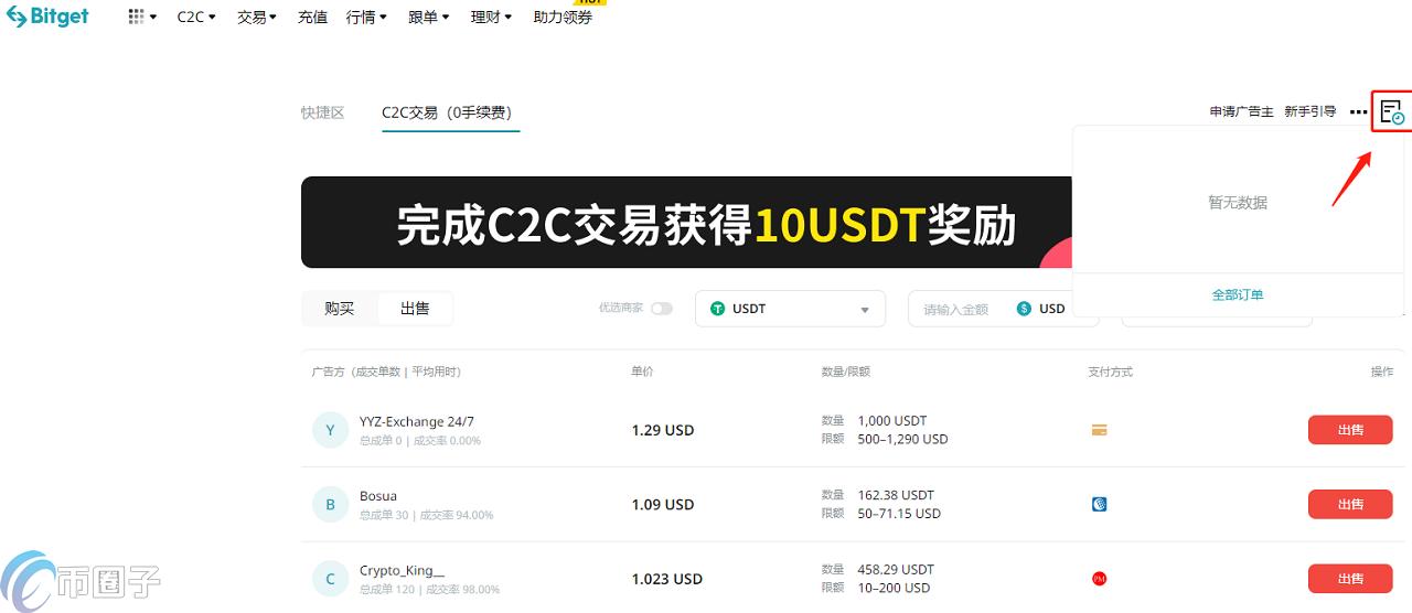 Bitget交易界面截图,简洁明了的用户操作面板,Bitget以用户为中心