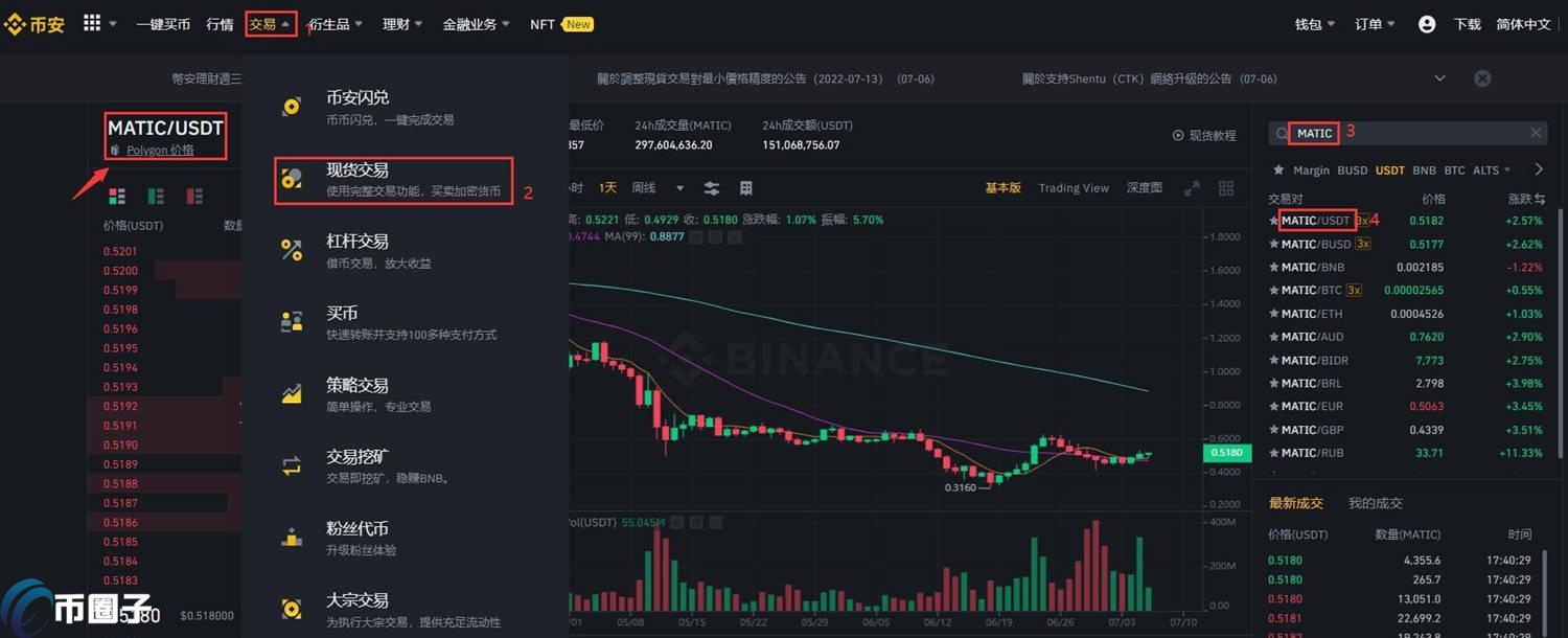 手机APP购买MATIC币操作流程图解,matic币上线了哪些交易所