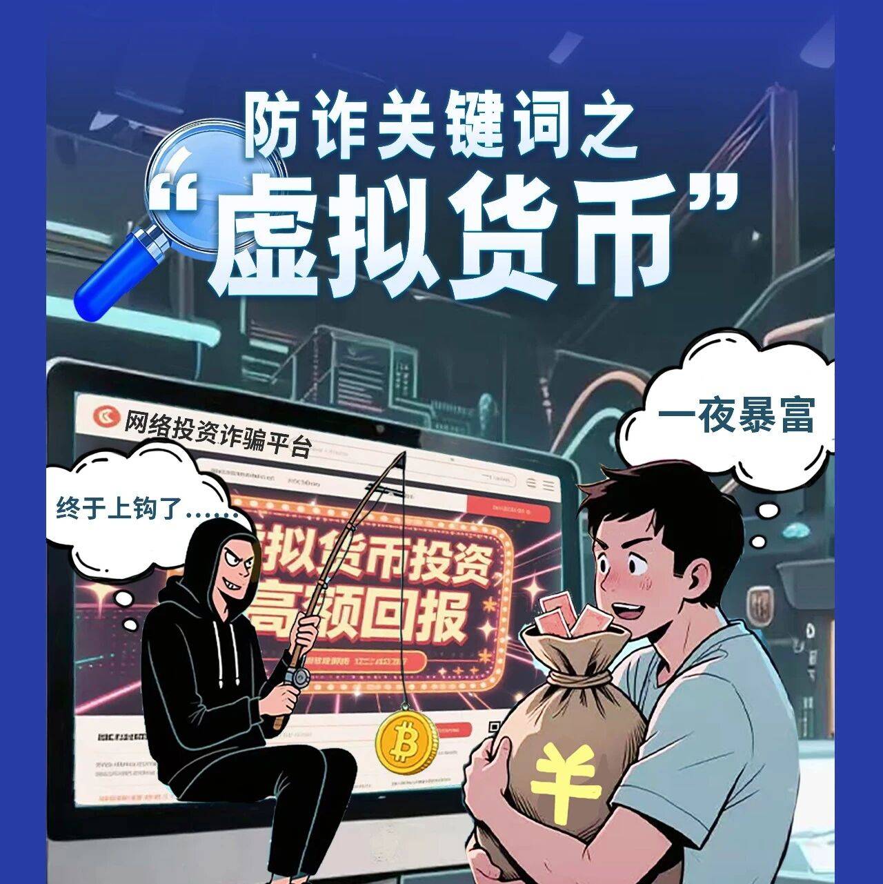 虚拟货币购买教程详解之钱包安全与防骗示意图