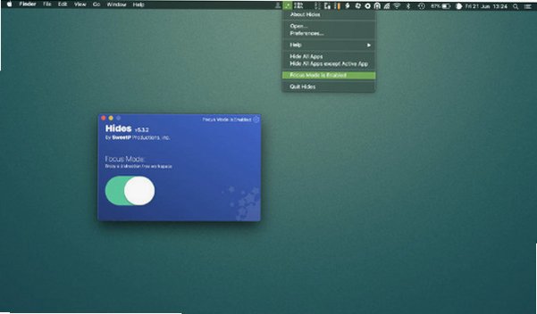 Hides Mac版 Mac菜单栏应用隐藏专注工具截图1