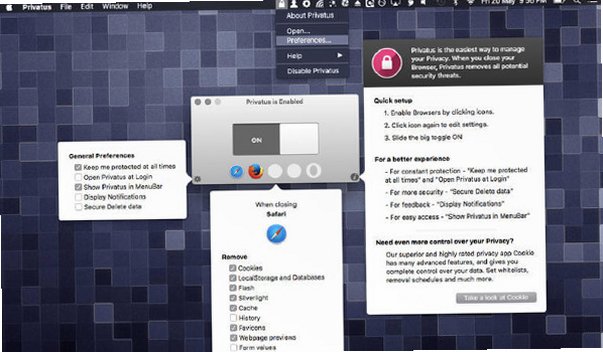Privatus Mac版 浏览器隐私自动清理工具截图1