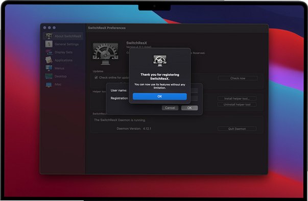 SwitchResX Mac版 Mac显示器分辨率自定义管理工具截图3