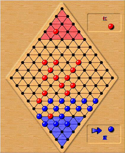 弹珠跳棋对战界面
