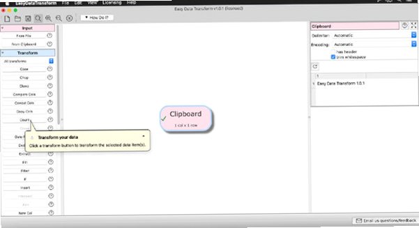 Easy Data Transform Mac版 无代码表格数据清洗转换工具截图2