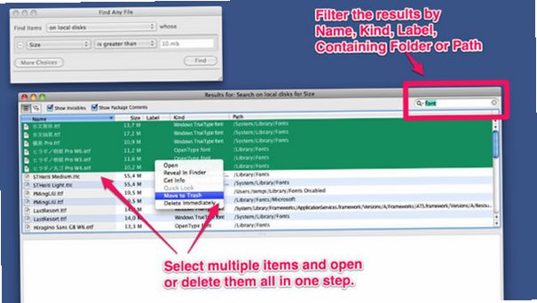 Find Any File Mac版(FAF) 深度磁盘文件搜索工具截图2