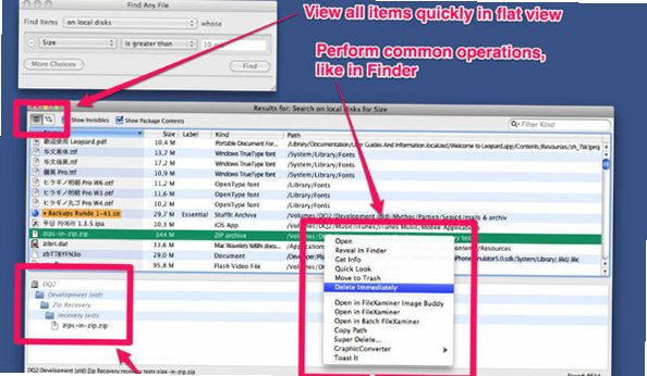 Find Any File Mac版(FAF) 深度磁盘文件搜索工具截图1