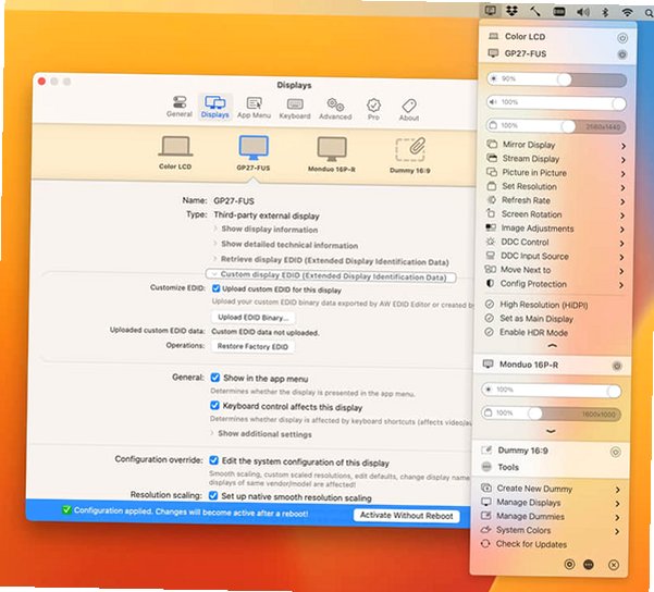 BetterDisplay Pro for Mac截图4