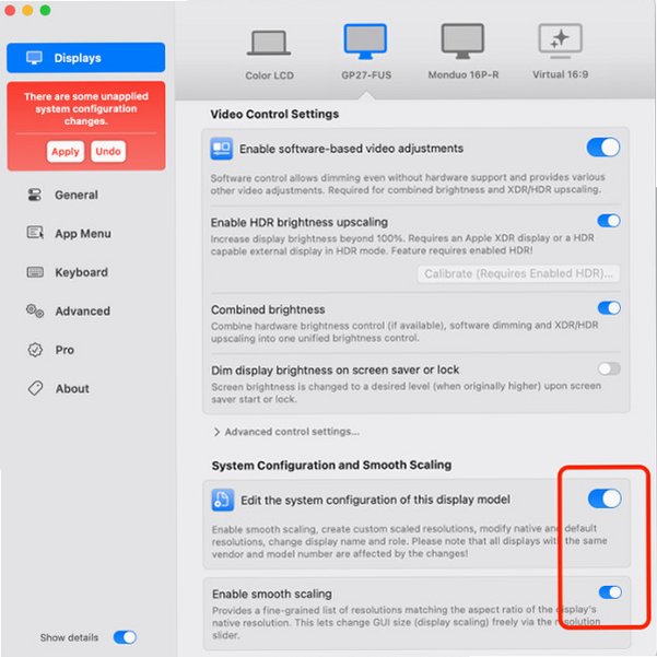BetterDisplay Pro for Mac截图1