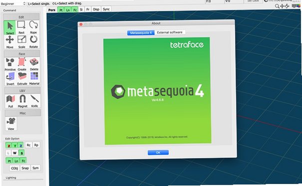 Metasequoia Mac版(水杉) 轻量多边形3D建模软件截图3