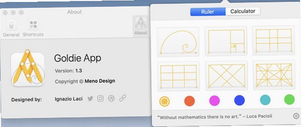 Goldie Mac版 黄金比例设计辅助标尺工具截图3