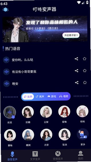 叮咚变声器官方下载安装手机版免费v2.0.3 手机正式版截图3