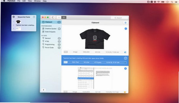 Pastebot Mac版 专业剪贴板历史管理工具截图2