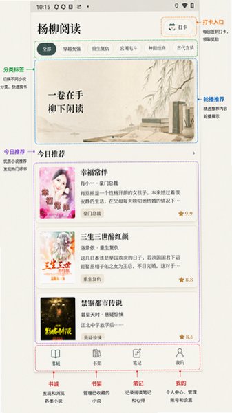 杨柳阅读官方app安卓版1.0.1手机版截图0