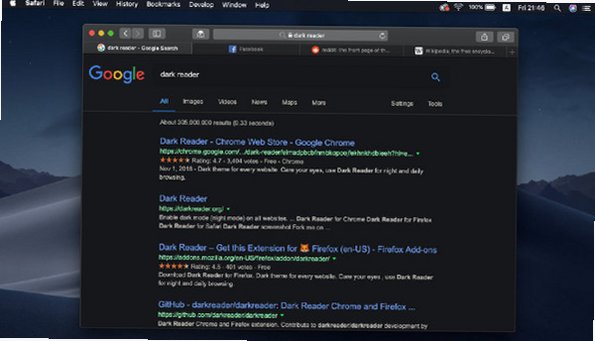Dark Reader for Safari Mac版 Safari网页深色模式扩展截图1
