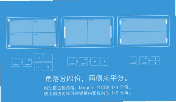 Magnet Pro Mac版 专业窗口布局分屏管理工具截图3