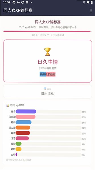 同人女XP锦标赛官方免费版1.0手机版截图2