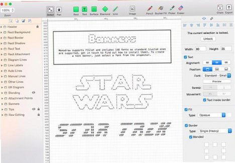 Monodraw Mac版 ASCII文本图表绘制工具截图3