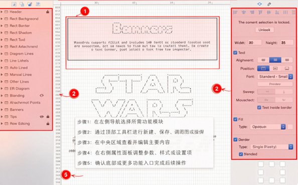 Monodraw Mac版 ASCII文本图表绘制工具 Monodraw Mac版 ASCII文本图表绘制工具