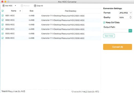 Any HEIC Converter Mac版 HEIC图片批量格式转换工具截图3