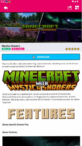 ShaderMods��Ӱ���ʰ���׿�����ֻ���1.9.76��ͼ1