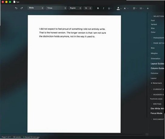 Verso Writer Mac�� ����ԭ���ĵ����ִ�������ͼ1