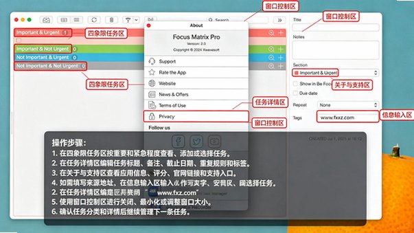 Focus Matrix for Mac(智能任务管理器) Focus Matrix for Mac(智能任务管理器)