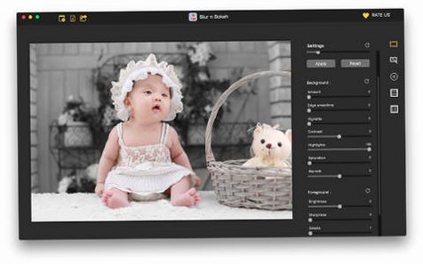 Blur n Bokeh for Mac(图像聚焦效果工具) Blur n Bokeh for Mac(图像聚焦效果工具)