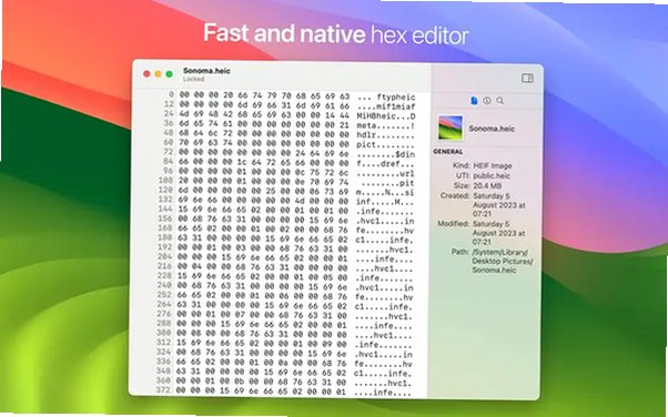 HextEdit Mac�� ԭ��ʮ�����ƶ����Ʊ༭����ͼ1