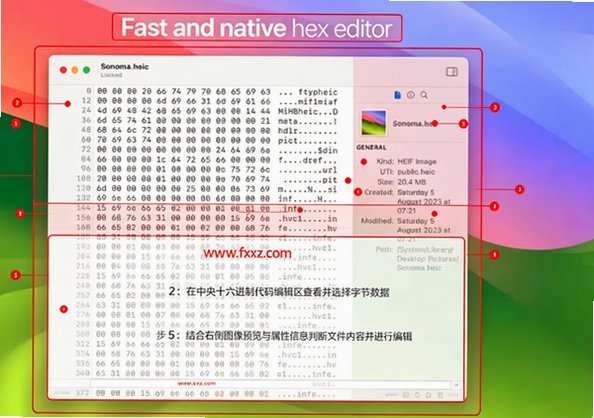 HextEdit Mac�� ԭ��ʮ�����ƶ����Ʊ༭����ͼ0